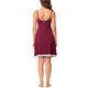thumbnail image 3 of INSPIRE CHIC Camisón de Mujer de Rayón con Escote en V y Encaje, Vestido de Dormir con Tirantes Ajustables, Ropa de Casa Suave Chemise XL Rojo, 3 of 6