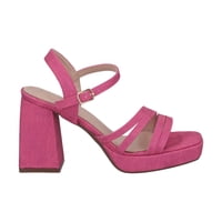 Sandalia Mujer Fucsia Taco Medio Gala Police