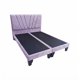 thumbnail image 1 of Cama Dos Plazas Con Respaldo y bases divididas de 150 X 190cm Tapizada en Felpa Morado Claro, 1 of 5