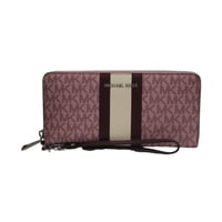 Billetera Michael Kors Jet Set De Viaje Para Mujer Continental (Rosa Real Multicolor)