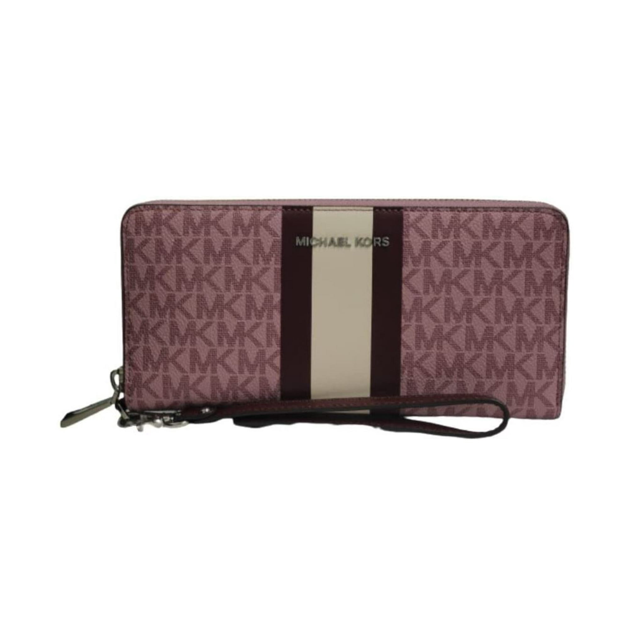 Billetera Michael Kors Jet Set De Viaje Para Mujer Continental (rosa Real Multicolor)