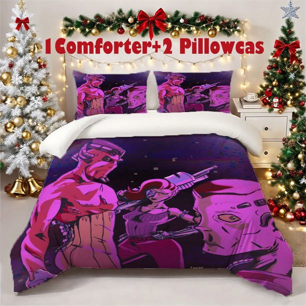 3pcs AlexPrinted 3pcs Bedding Set Soft Duvet Cover with 2 Pillowcases All Season Comfort