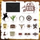 thumbnail image 4 of Gorro de vaquero Pretyps con purpurina para fiesta de cumpleaños de Cake Toppers, 16 unidades, 4 of 7