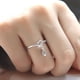 thumbnail image 2 of 1pc, S925 Silver Small Water Droplets Ring, Gift For Lover, Ring Packs, Birthday Gifts, Holiday Gifts, Mother's Day Gifts, Party Favors, 2 of 2