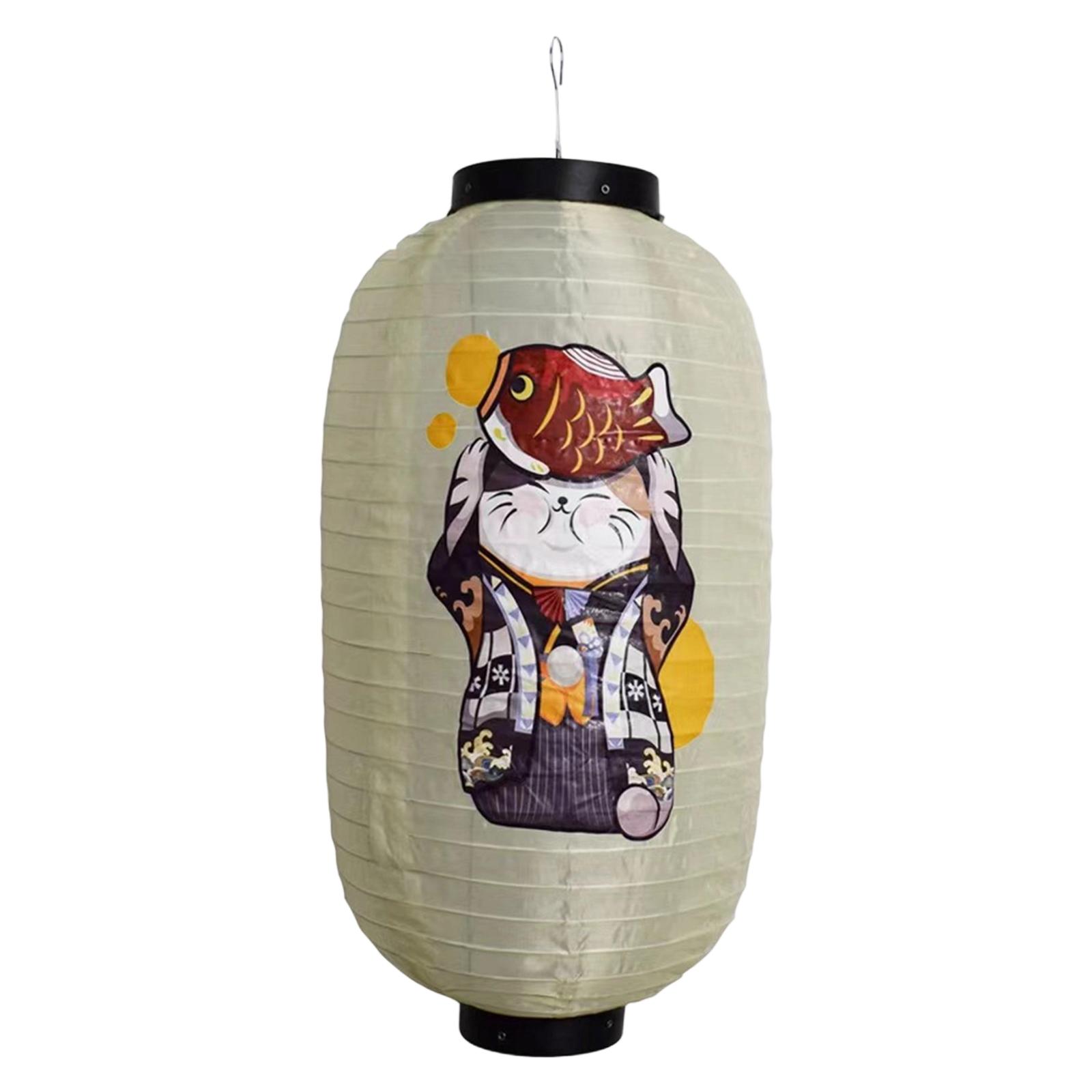 Magideal - Decoración De Farol Japonés, Fácil Instalación, Suministros, Adorno Colgante Multiusos Gato Y Pez