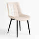 thumbnail image 1 of Silla de Comedor Macron Acolchada Terciopelo - Beige, 1 of 7