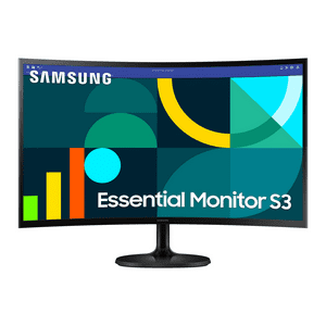 Monitor Curvo Samsung Essential S3, 27"" Fhd, 100Hz, 4Ms Gtg, 16:9, Vga, 2X Hdmi, Freesync