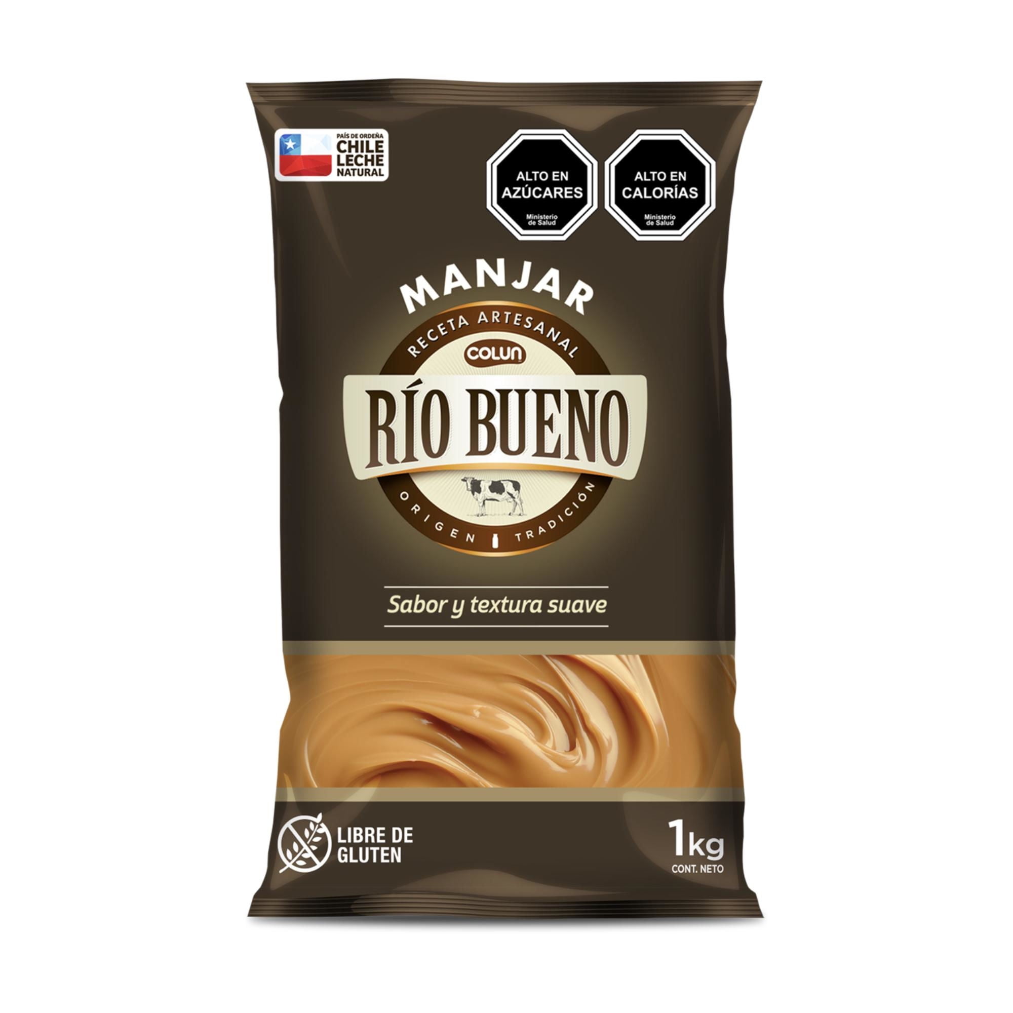 Manjar Receta Artesanal Río Bueno Bolsa 1 kg Colun
