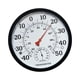 thumbnail image 4 of Temperatura de fuente fina Medidor de humedad Dispositivo de medición meteorológica Termómetro de higrómetro de carcasa negra resistente para la ofici, 4 of 5