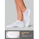 thumbnail image 3 of Calcetines para correr CS CELERSPORT de algodón de corte bajo, 6 pares, blancos, 3 of 7