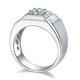 thumbnail image 3 of Anillos de Compromiso de Moissanita 1 Uds Corte Redondo Color D Claridad VVS1 Alianzas de Boda de Moissanita para Hombre Anillos de Diamante de Plata Esterlina S925 con Certificado, 3 of 9