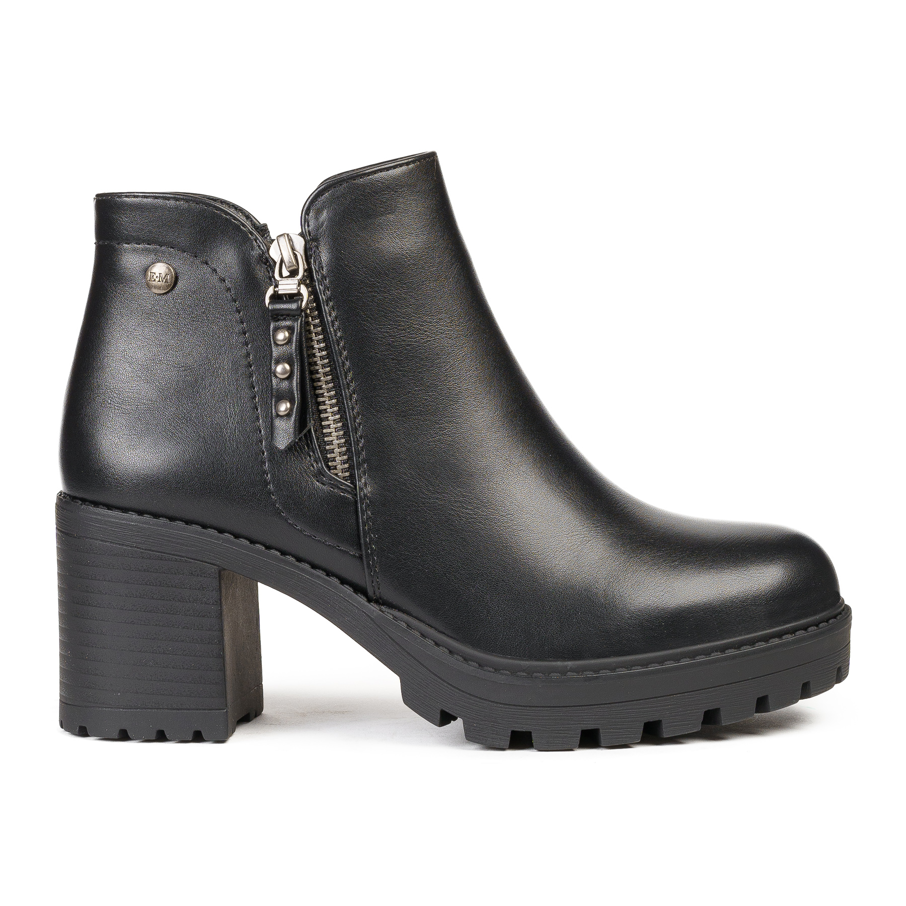 Botín Mujer Negro Liso Jun Boteli