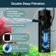 thumbnail image 2 of Filtro de acuario hygger 18 W 20–75 galones con temporizador, 2 of 9