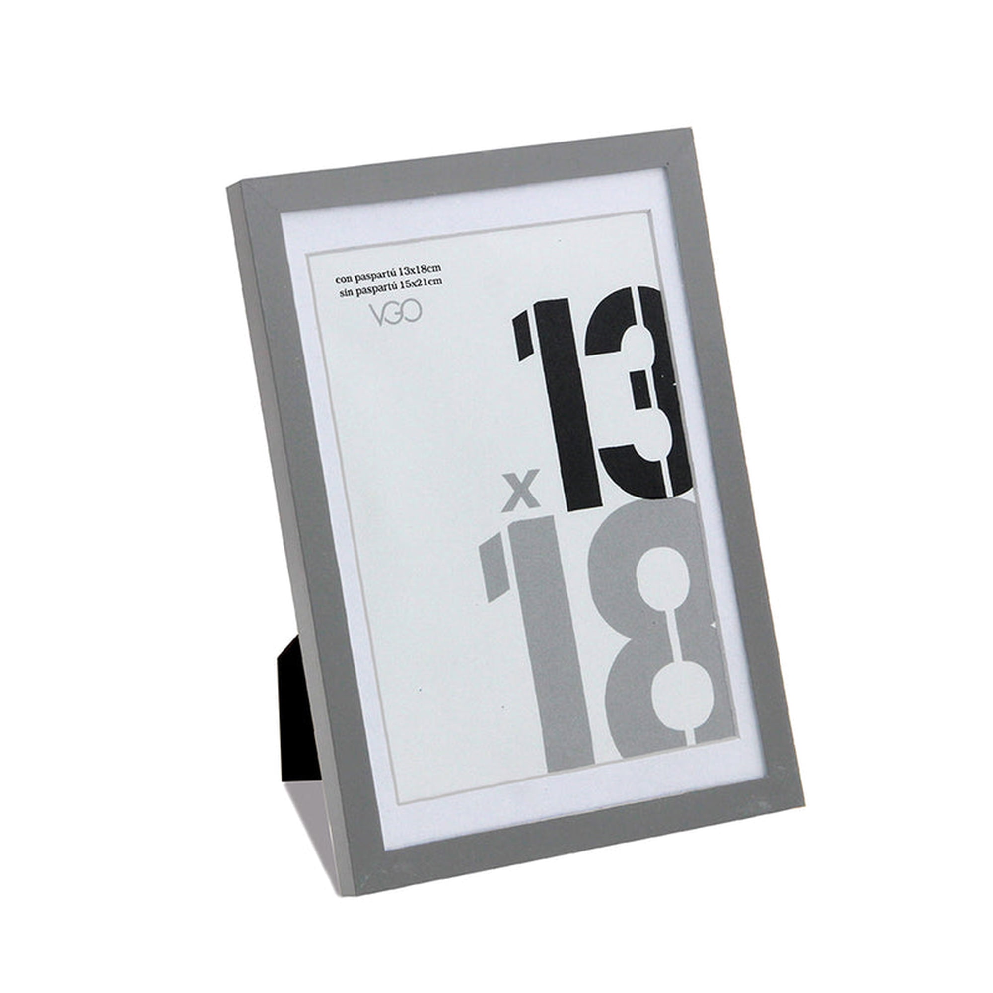 Vgo - Marco Plast. Con Paspartu 30x40 / Sin Paspartu 40x50 Gris