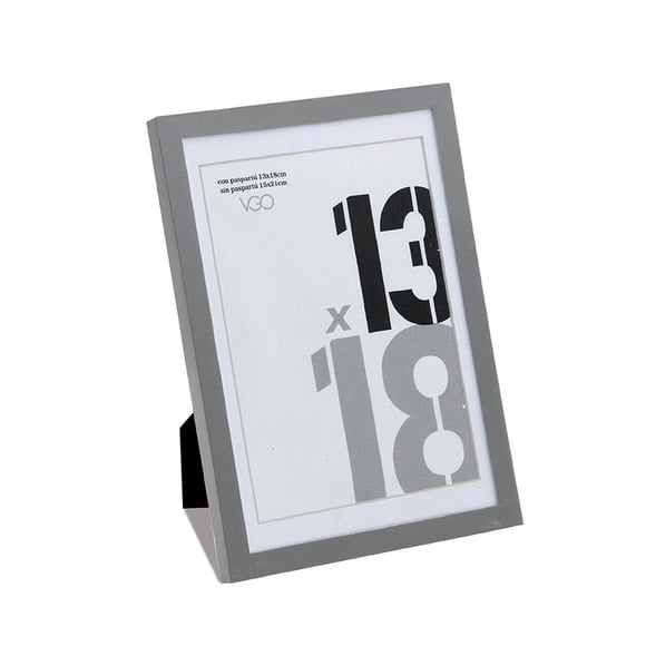 MARCO PLAST. CON PASPARTU 15x20 / SIN PASPARTU 20x25 Gris