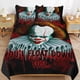 thumbnail image 1 of Pennywise Bedding Set Duvet Cover Comfortable and Lightweight Cartoon Bedding 3 Piece Bed Set, 1 of 5