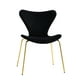 thumbnail image 1 of Silla Jlove Velvet Gold - Negro, 1 of 3