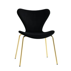 Habita2 Chile - Silla Jlove Velvet Gold - Negro