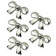 thumbnail image 1 of 5x Clips De Zapatos De Moda Accesorios De Hebilla De Lazo Nupcial Prendas De Vestir Plata, 1 of 5