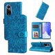 thumbnail image 1 of Funda tipo cartera FOXDOCK para Honor 50 , diseño girasol en relieve, cuero PU, cierre magnético, soporte y tarjetero, 1 of 5