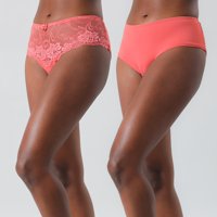 Pack 2X Pantaleta Con Encaje Mujer Flores 10757-190