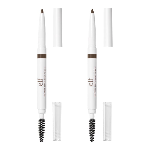Lápiz para cejas e.l.f. Cosmetics Instant Lift, paquete de 2, color marrón neutro