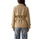 thumbnail image 3 of INSPIRE CHIC Abrigo de Mujer de Largo Medio con Doble Botonadura, Solapa Clásica con Muesca, Cinturón, Puño Ajustable, Chaqueta a Prueba de Viento, Sobretodo Talla Extra Grande Caqui, 3 of 6