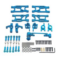 Magideal - Kits De Actualización Rc, Brazos Oscilantes Delanteros/Traseros, Varillas De , Eje De Dirección Delantero/Trasero Para 144010 144001 , Azul