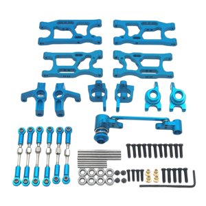 Magideal - Kits De Actualización Rc, Brazos Oscilantes Delanteros/Traseros, Varillas De , Eje De Dirección Delantero/Trasero Para 144010 144001 , Azul