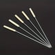 thumbnail image 1 of 10pcs Barbecue Skewers With Wooden Handle Marshmallow Roasting Sticks Meat Hot Dog Fork Best For BBQ Camping Cookware Campfire Grill Cooking, Stainless Steel, 13 Inches (Including Handle), 1 of 3