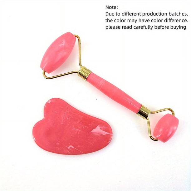 Relax & Rejuvenate with the Jade Roller Gua Sha Set - Facial Roller, Rose Quartz Massage & Back Scraping for Pain & Wrinkle Relief!