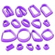 thumbnail image 1 of 18 Piezas De Cortadores De Arcilla Polimérica De Plástico Para Hacer Pendientes, Moldes Para Niños, 1 of 5