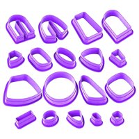 Bothyi - 18 Piezas De Cortadores De Arcilla Polimérica De Plástico Para Hacer Pendientes, Moldes Para Niños
