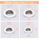 thumbnail image 4 of Colador de desagüe (paquete de 4), tapa de desagüe para bañera, colador para fregadero de cocina, fregadero de acero inoxidable, disponible en diferentes tamaños de 5,3 a 11,4 cm., 4 of 7