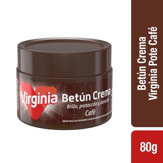Betún Para Calzado Crema Café Frasco 80 g Virginia