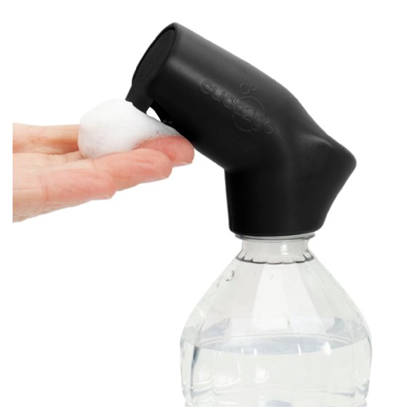 Tapones recargables Suds2Go, 2 unidades, ajuste universal, color negro