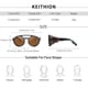 thumbnail image 2 of KEITHION Steampunk Sunglasses: Retro Eyewear for Men & Women with Leather Side Glasses & UV400 Protection, 2 of 5