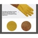 thumbnail image 3 of Guantes largos de jardinería para las mujeres a prueba de espinas, rosa poda cuero de vaca guantes de jardín para cactus, rosa y morena (L), 3 of 3