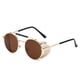 thumbnail image 1 of Gafas de sol Steampunk para hombre y mujer, con protección lateral, redondas, estilo vintage Steampunk, 1 of 8
