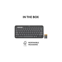 Teclado Logitech Pebble 2 K380S Bluetoothwireless Graphite