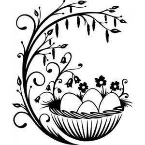 Rienda Libre Graphics - Decomural Easter Eggs Seasonal Ws-17784
