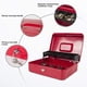 thumbnail image 2 of Caja de efectivo KYODOLED 30x24x9 cm Rojo XL con cerradura y bandeja, 2 of 7