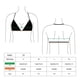 thumbnail image 4 of Bikini estilo triangulo con bordes ovalados color negro Talla M, 4 of 4