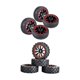 thumbnail image 4 of Paquete De 8 Neumáticos De Ruedas De Goma Para WLtoys 1/14 1/18 1/16 RC Rock Car DIY Accs, 4 of 5