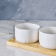 thumbnail image 3 of Set Picoteo Tabla + 3 Bowls Pocillos Blancos Para Servir, 3 of 8