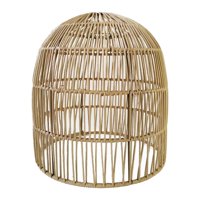 Magideal - Lámpara De Ratán Pantalla Lámpara De Mimbre Iluminación Colgante Luz De Techo Pantalla Artesanía Colgante Rústico Sombra De Luz Para Cafetería Adorno 25Cmx26Cm