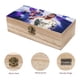 thumbnail image 3 of Jude Bellingham-theme Wooden Storage Box Rustic Wood Organizer Box Decorative Keepsake Box Multipurpose Desktop Storage Chest for Home Office Jewelry Trinkets Crafts Supplies, 3 of 6