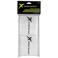 Muñequera Pádel Drop Shot Blanca Corta