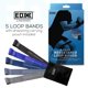 thumbnail image 2 of Paquete de 5 bandas Resistance Loop Bands EDX con bolsa de almacenamiento, color azul marino, 2 of 7