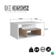 thumbnail image 3 of Mesa De Centro B92 Blanco Castaño Moveli, 3 of 3